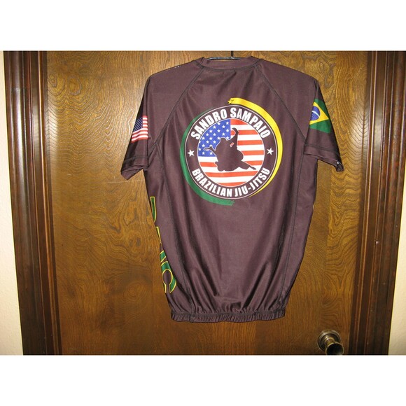 Mens Sandro Sampaio Brazilian Jiu-Jitsu Athletic Graphic Shirt Brazil USA Size S - Picture 3 of 3